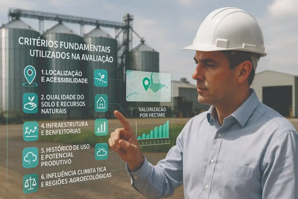 Engenheiro aponta painel digital com critérios fundamentais utilizados na avaliação de imóveis rurais