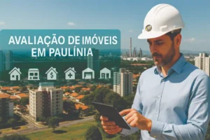Engenheiro realizando Avaliação de Imóveis em Paulínia, com destaque para apartamentos, casas, galpões e imóveis comerciais na cidade
